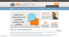Desktop Screenshot of hifiheadphones.co.uk