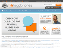 Tablet Screenshot of hifiheadphones.co.uk
